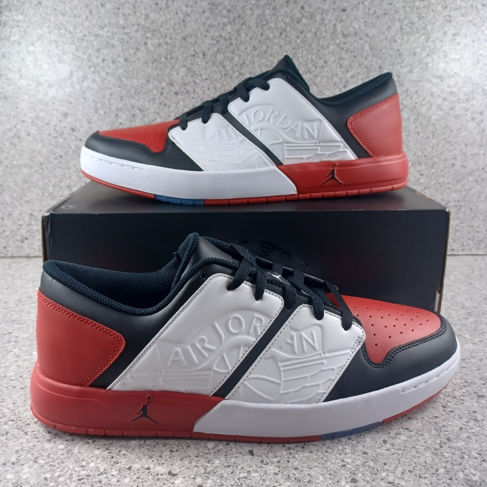 Nike Air Jordan NU Retro 1 Low Varsity Red Sneakers - Men's Size 13 Shoes